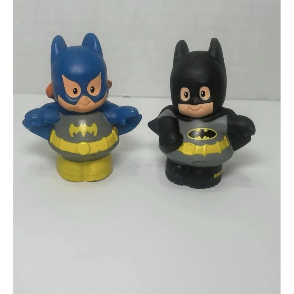 Fisher Price Little People BATGIRL Bat Man DC Comics Set Of 2‎ Figure